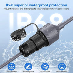 Ethernet RJ45 Adapter Connector for Starlink Gen 3/Mini - T-Launch