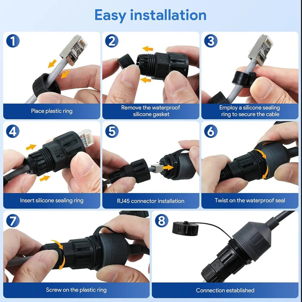 Ethernet RJ45 Adapter Connector for Starlink Gen 3/Mini - T-Launch
