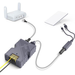 Ethernet Splitter & PoE Injector for Starlink Mini – Power & Data via One RJ45 Cable - T-Launch