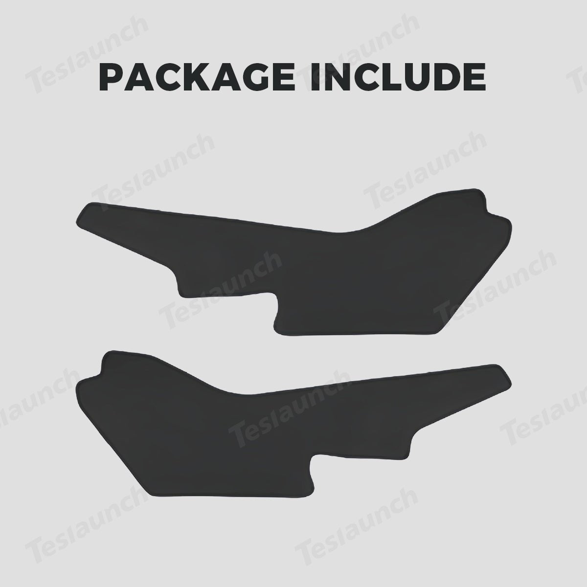Extended-Length Center Console Side Kick Protection Pads -2-Piece Napa Leather Set for Tesla Model Y Juniper 2025+ - T-Launch