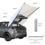 Outdoor Car Rear Canopy Portable Wild Camping Tent for Tesla Model Y