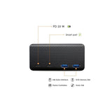 Model 3/Y/S/X USB Hub 4-i-1 senterkonsolladapter for Tesla(2021–2023)