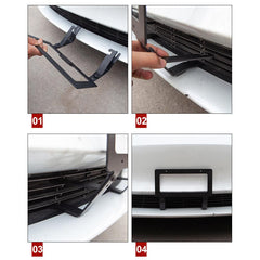 Nessun trapano [[PL170]] Telaio per targa anteriore 3/Y per Tesla- NESSUN adesivo, installazione rapida