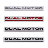 'Dual Motor' Decal Posterior Del Tronco Emblema Para Tesla Todos Model 3 Y S X (2012-2023)