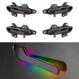 Electric Door Handle for Tesla Model 3/Y - Automatic Pop Up, RGB Light Strip (4 Pcs)