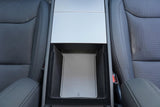 Bandeja de almacenamiento inferior de la caja del reposabrazos de la consola de silicona para Tesla 2024 Model 3 Highland