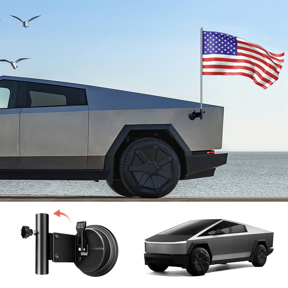 Flag Pole Holder for Tesla Cybertruck - T-Launch