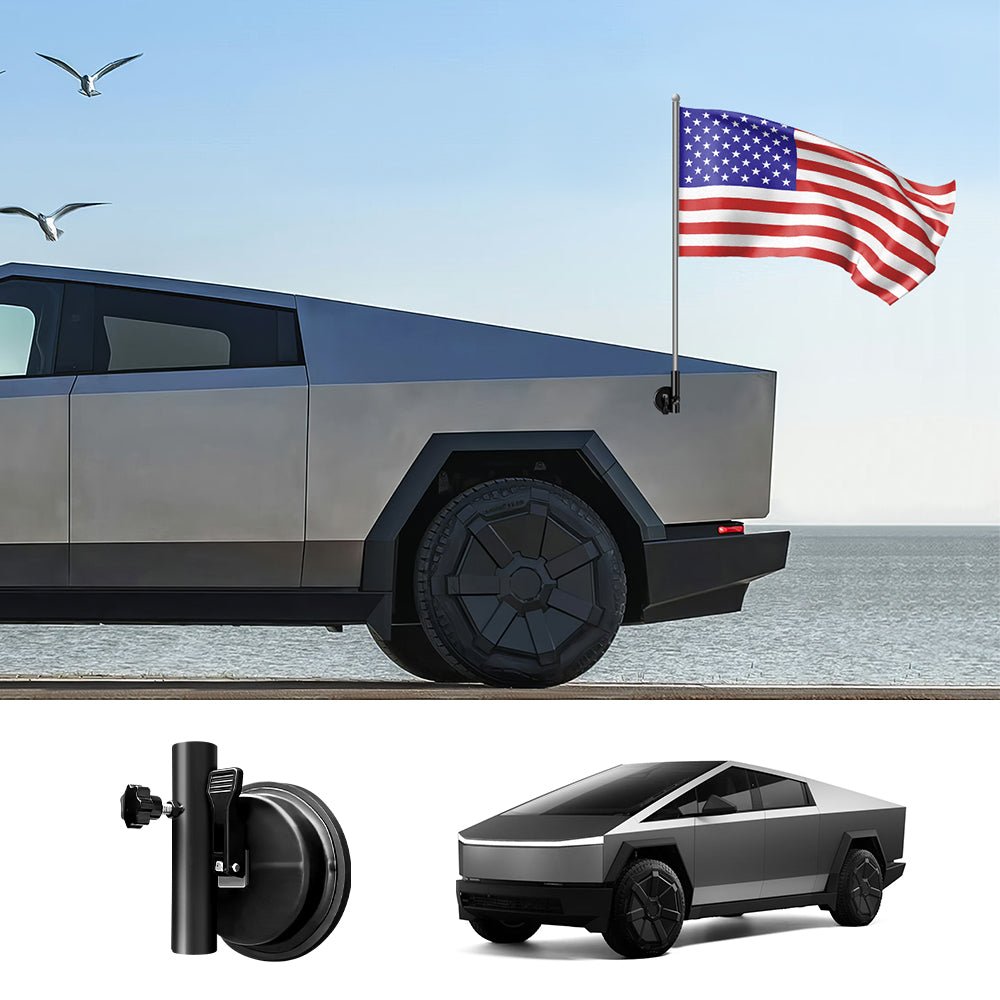 Flag Pole Holder for Tesla Cybertruck - T-Launch