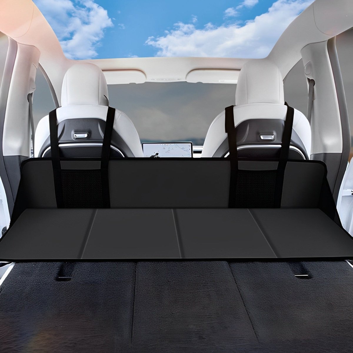 Flannel Camping Mattress Head Guard Suitable for Tesla Model 3/Y - T-Launch