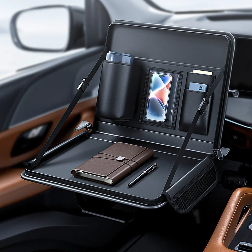 Foldable Multi-Use Steering Wheel & Backseat Tray – Universal Fit for All Cars - T-Launch