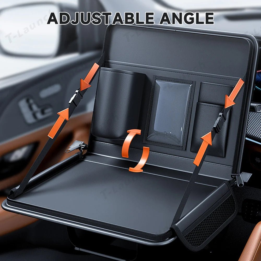 Foldable Multi-Use Steering Wheel & Backseat Tray – Universal Fit for All Cars - T-Launch