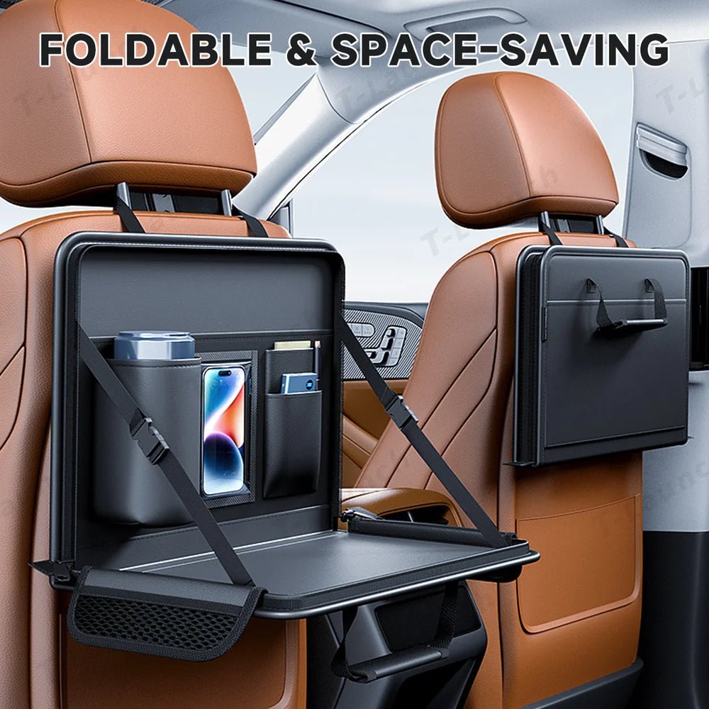 Foldable Multi-Use Steering Wheel & Backseat Tray – Universal Fit for All Cars - T-Launch