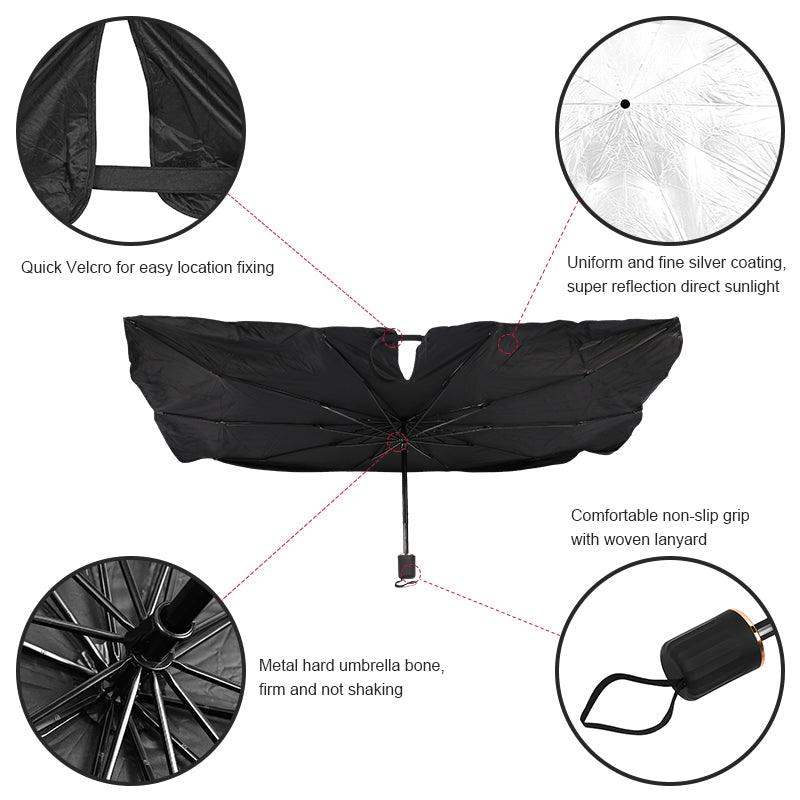 Foldable Umbrella Car Front Windshield Sunshade for Tesla Model 3/Y/S/X - T-Launch