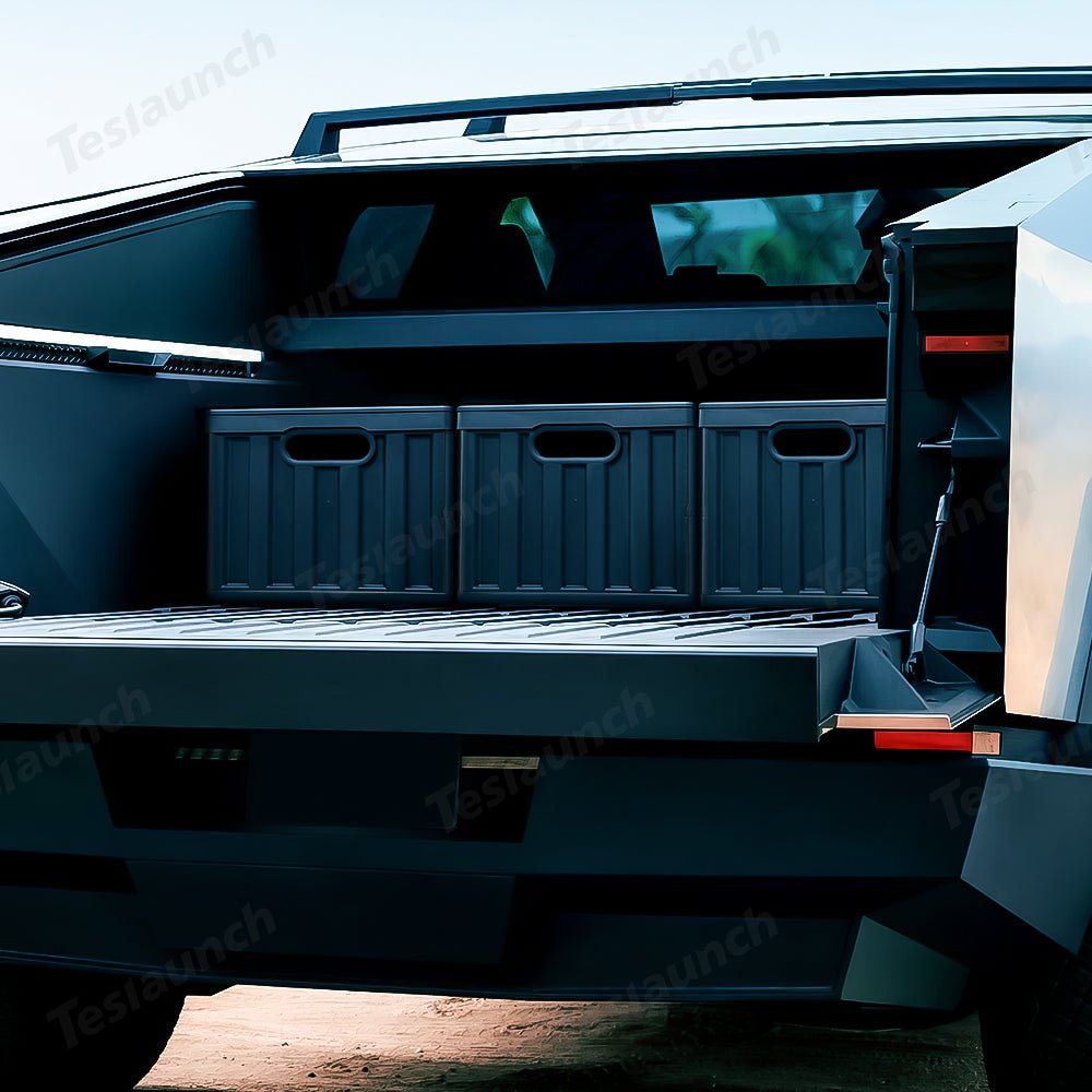 Foldable Vault Cargo Bins for Tesla Cybertruck - T-Launch