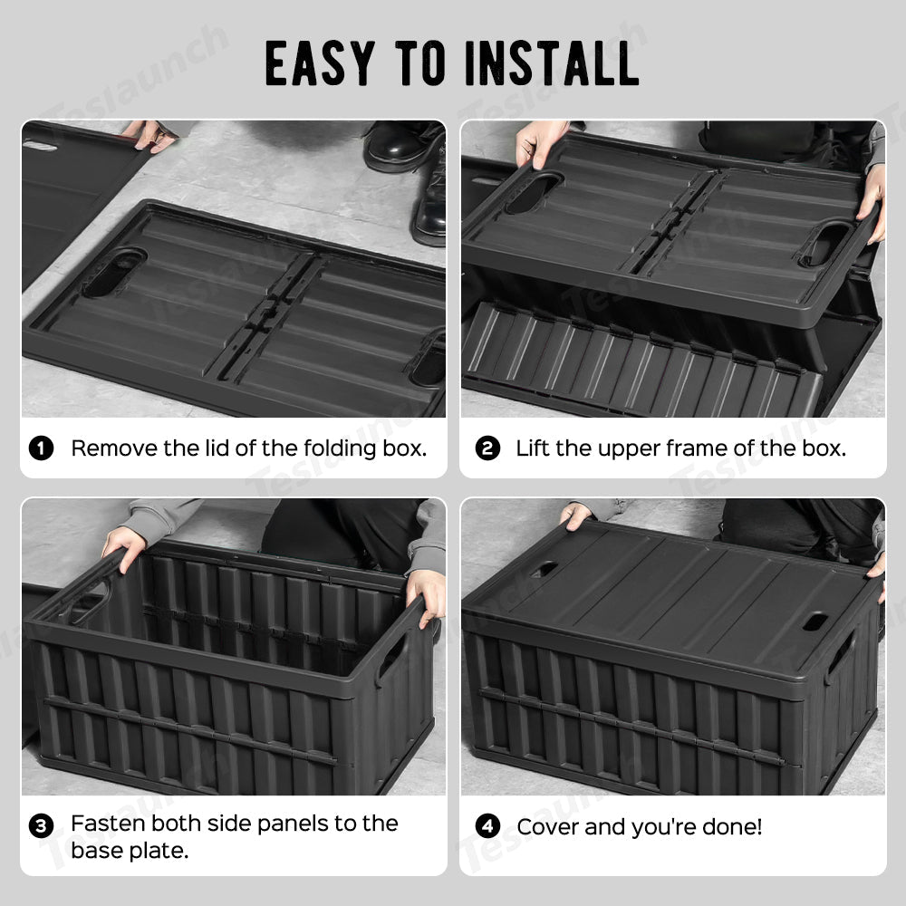 Foldable Vault Cargo Bins for Tesla Cybertruck - T-Launch