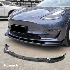 Front Bumper Lip Kit For Tesla Model 3 (2017-2023) - T-Launch