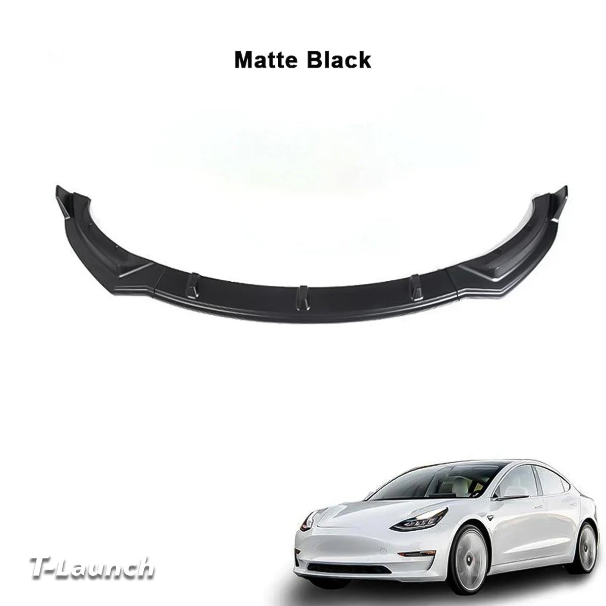 Front Bumper Lip Kit For Tesla Model 3 (2017-2023) - T-Launch
