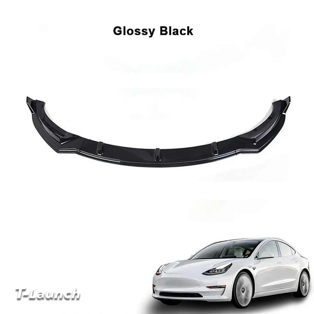 Front Bumper Lip Kit For Tesla Model 3 (2017-2023) - T-Launch