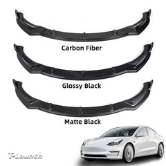Front Bumper Lip Kit For Tesla Model 3 (2017-2023) - T-Launch