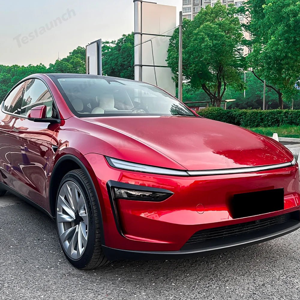 Front Fog Light Canard Trim Covers for Tesla Model Y Juniper 2025+ - T-Launch