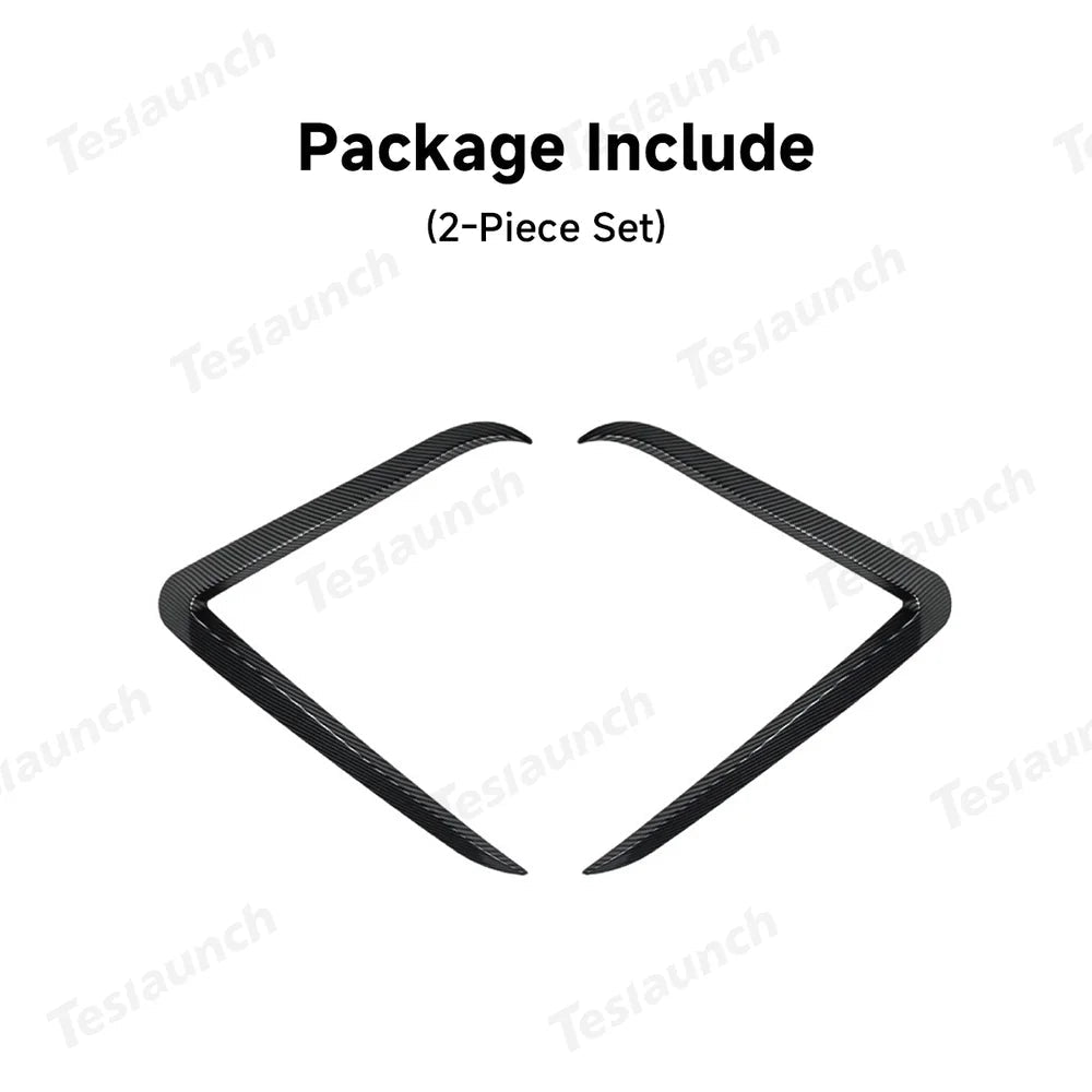 Front Fog Light Canard Trim Covers for Tesla Model Y Juniper 2025+ - T-Launch