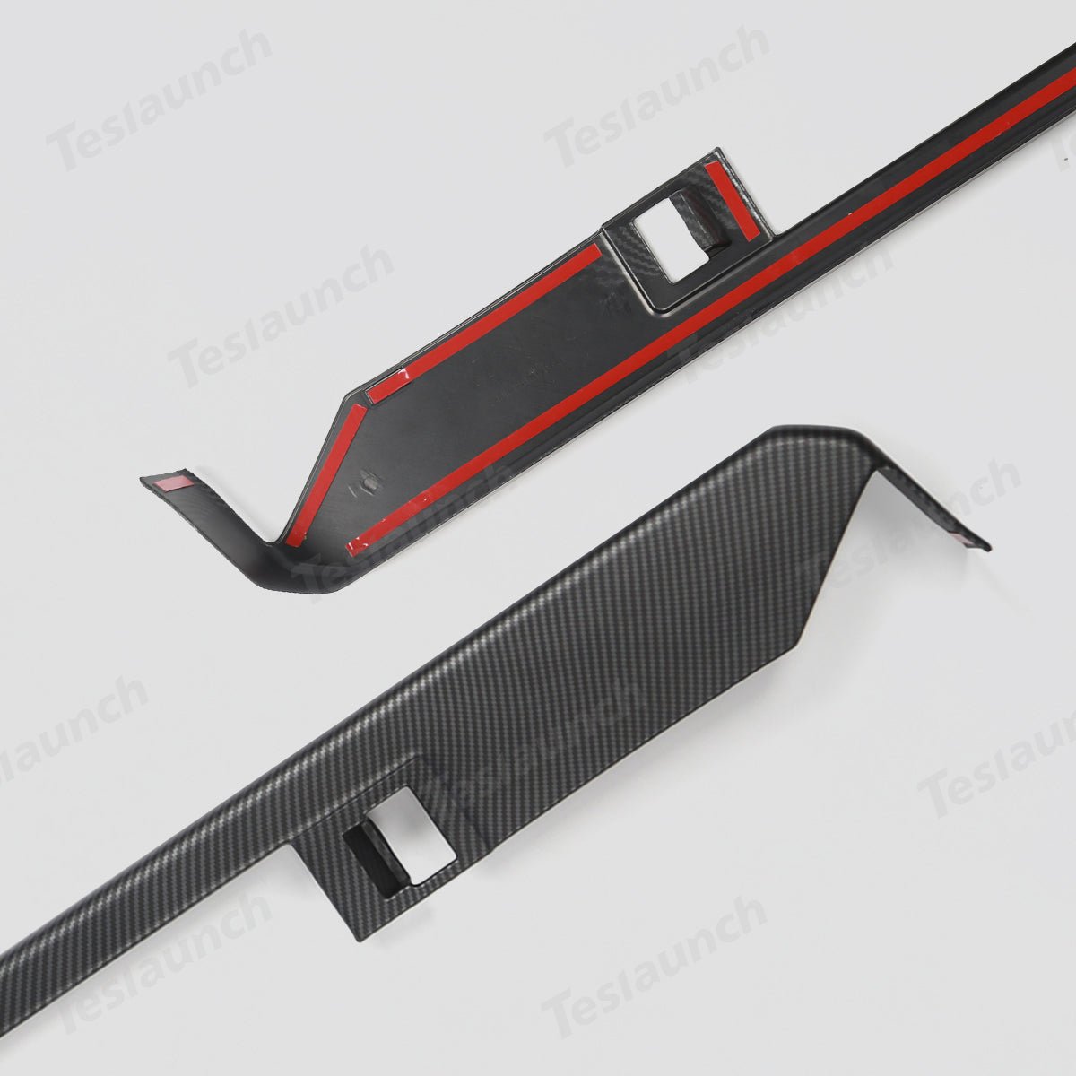Front & Rear Door Armrest Overlays Covers (Carbon Fiber Pattern ABS) for Cybertruck 2024-2025 (4 PCS) - T-Launch