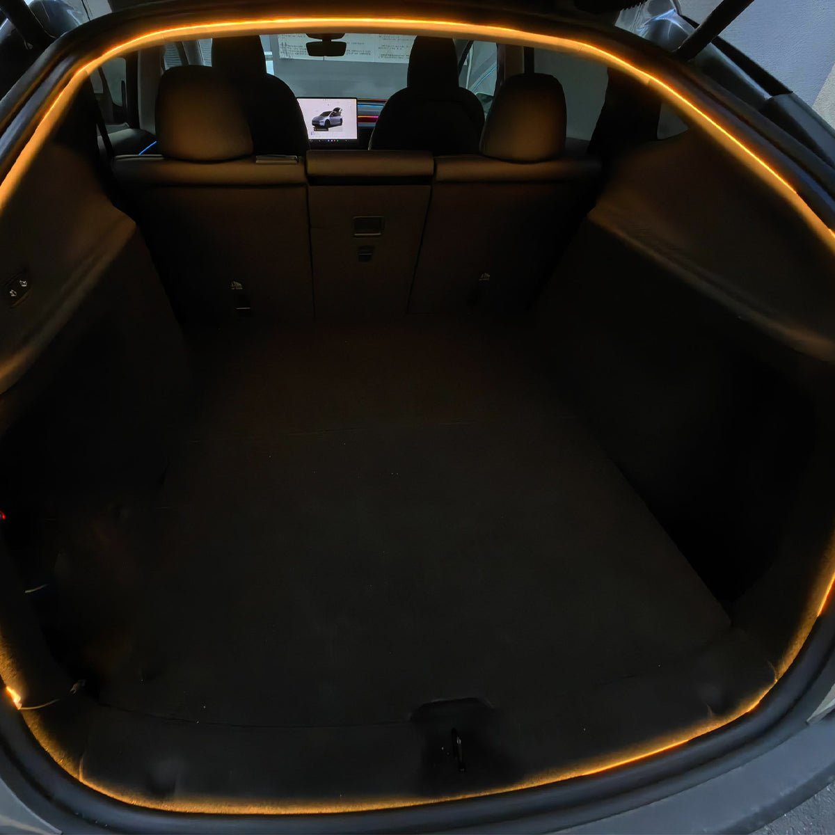 Front & Rear Trunk Ambient Lighting – Soft Glow Upgrade for Tesla Model Y Juniper 2025+ - T-Launch