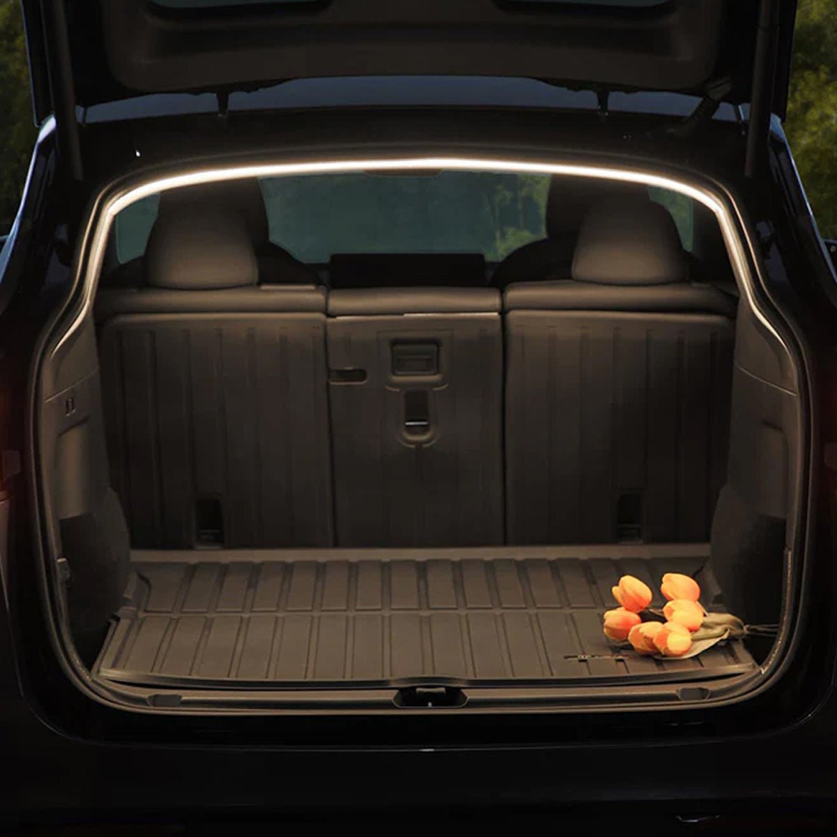 Front & Rear Trunk Ambient Lighting – Soft Glow Upgrade for Tesla Model Y Juniper 2025+ - T-Launch