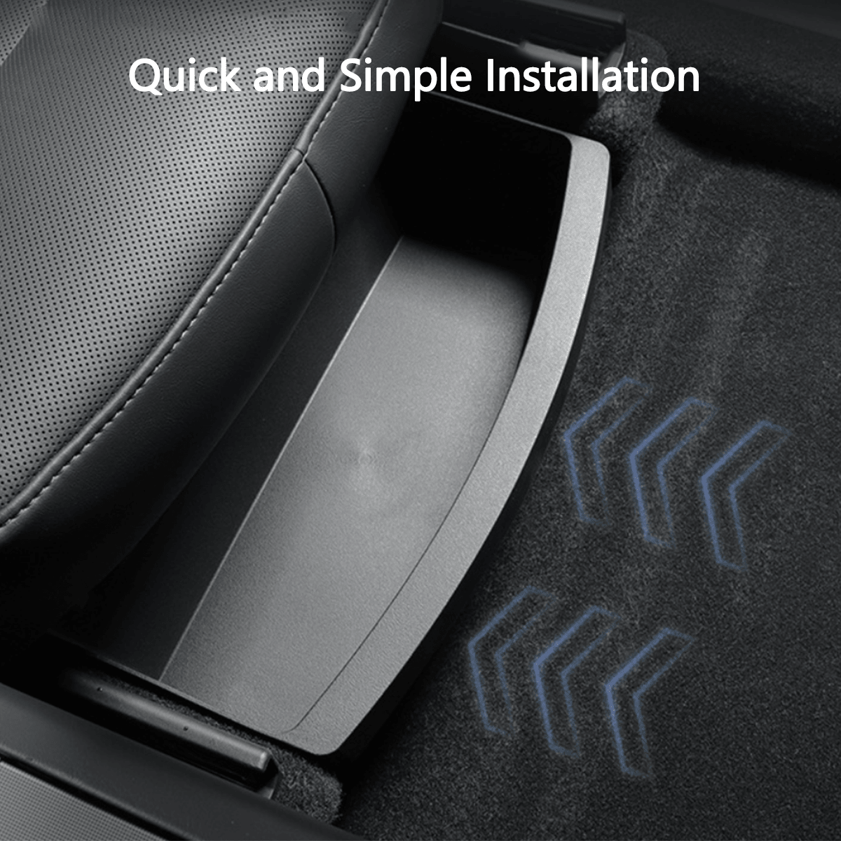 Front Row Under Seat Storage Box for Tesla Model Y 2021+ - T-Launch