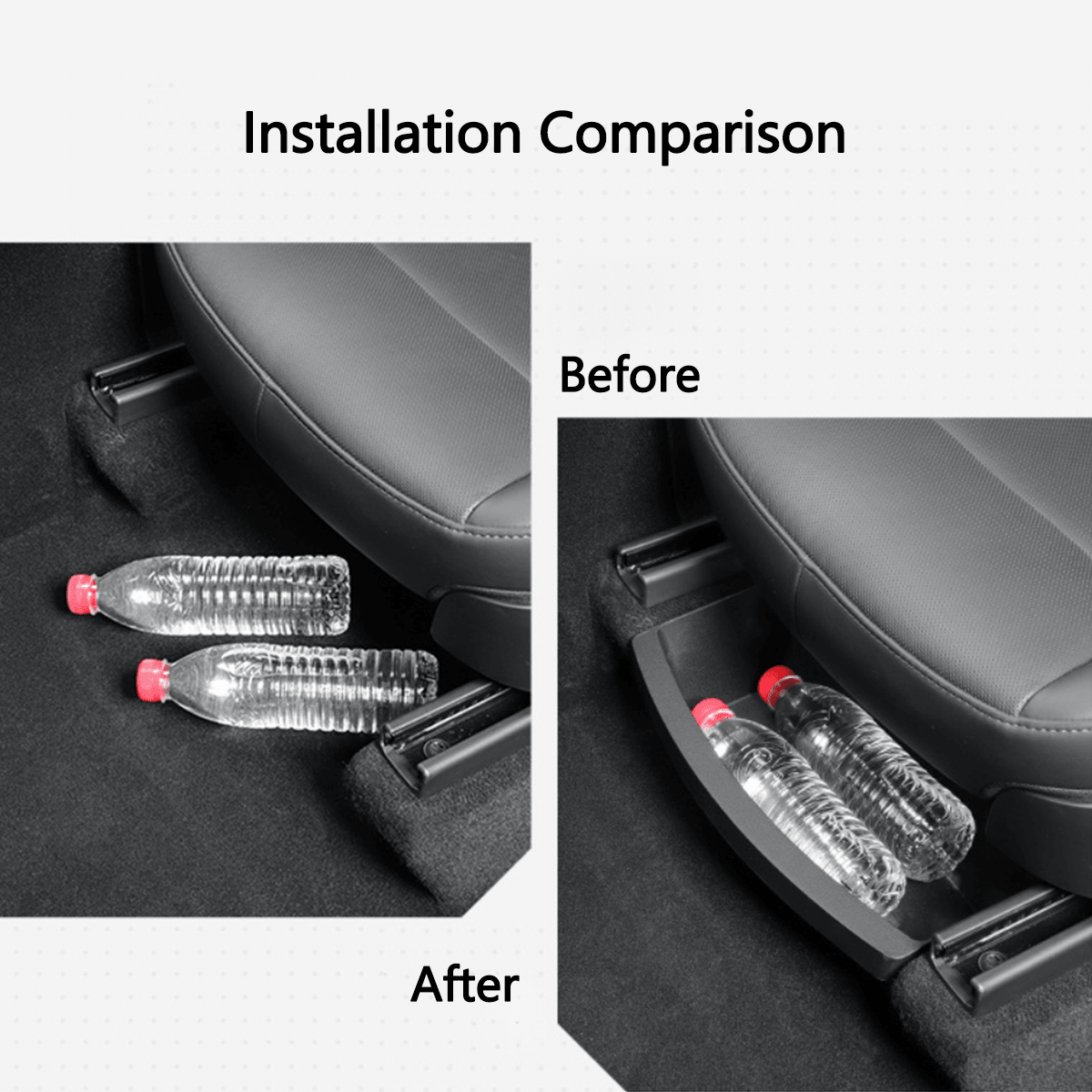 Front Row Under Seat Storage Box for Tesla Model Y 2021+ - T-Launch