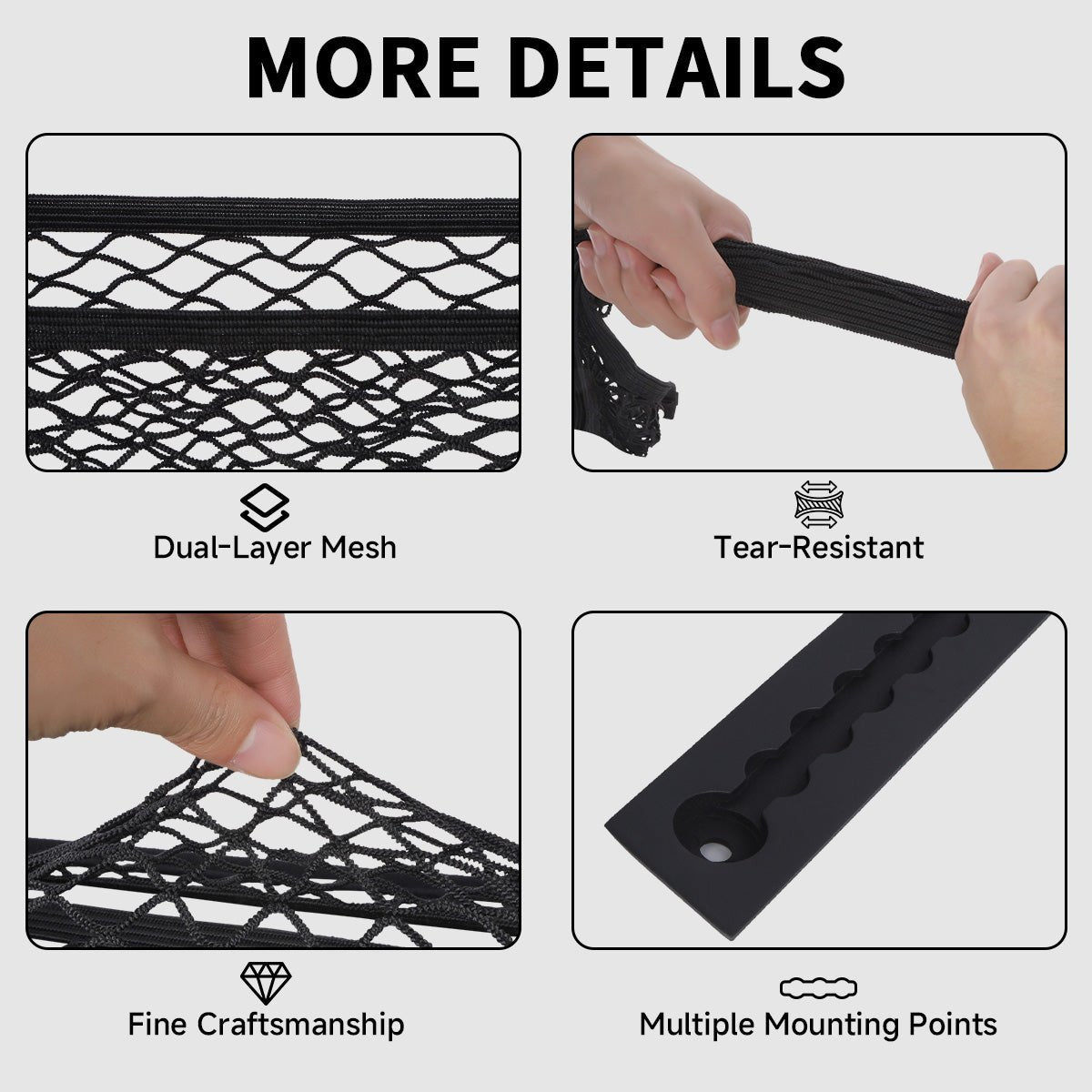 Front Trunk L-Track + Cargo Net for Cybertruck - T-Launch