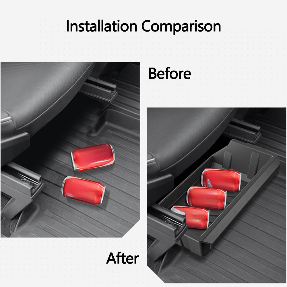 Front Under Seat Hidden Storage Box for Tesla Cybertruck - T-Launch