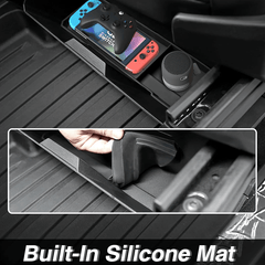 Front Under Seat Storage Box with Silicone Pad for Tesla Cybertruck - T-Launch