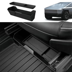 Front Under Seat Storage Box with Silicone Pad for Tesla Cybertruck - T-Launch