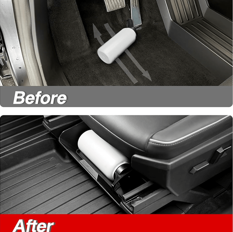 Front Under Seat Storage Box with Silicone Pad for Tesla Cybertruck - T-Launch