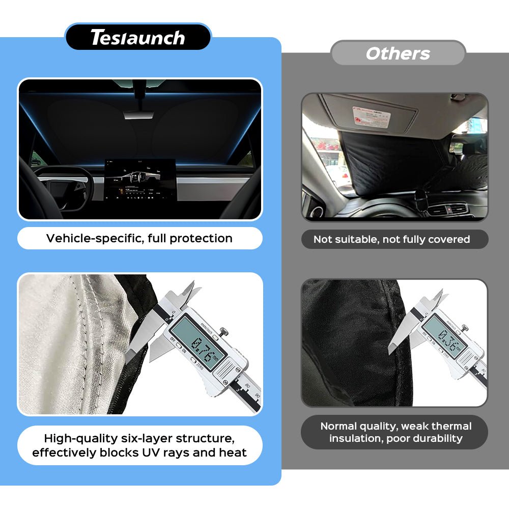 Front Windshield Sunshade Sun Visor for Tesla Cybertruck - T-Launch