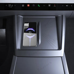 Full-Cover Non-Slip Silicone Wireless Charging Area Mat for Tesla Model 3 Highland Standard 2025+ - T-Launch