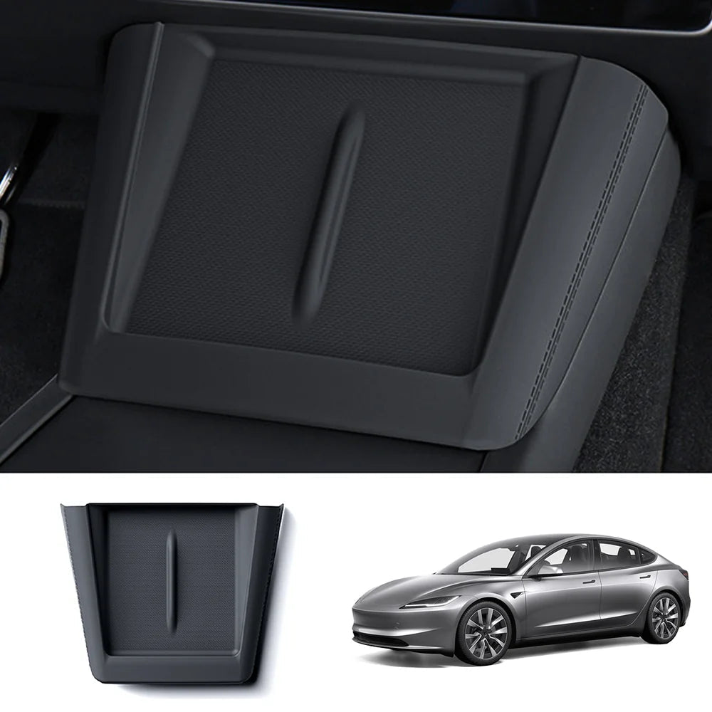 Full-Cover Non-Slip Silicone Wireless Charging Area Mat for Tesla Model 3 Highland Standard 2025+ - T-Launch