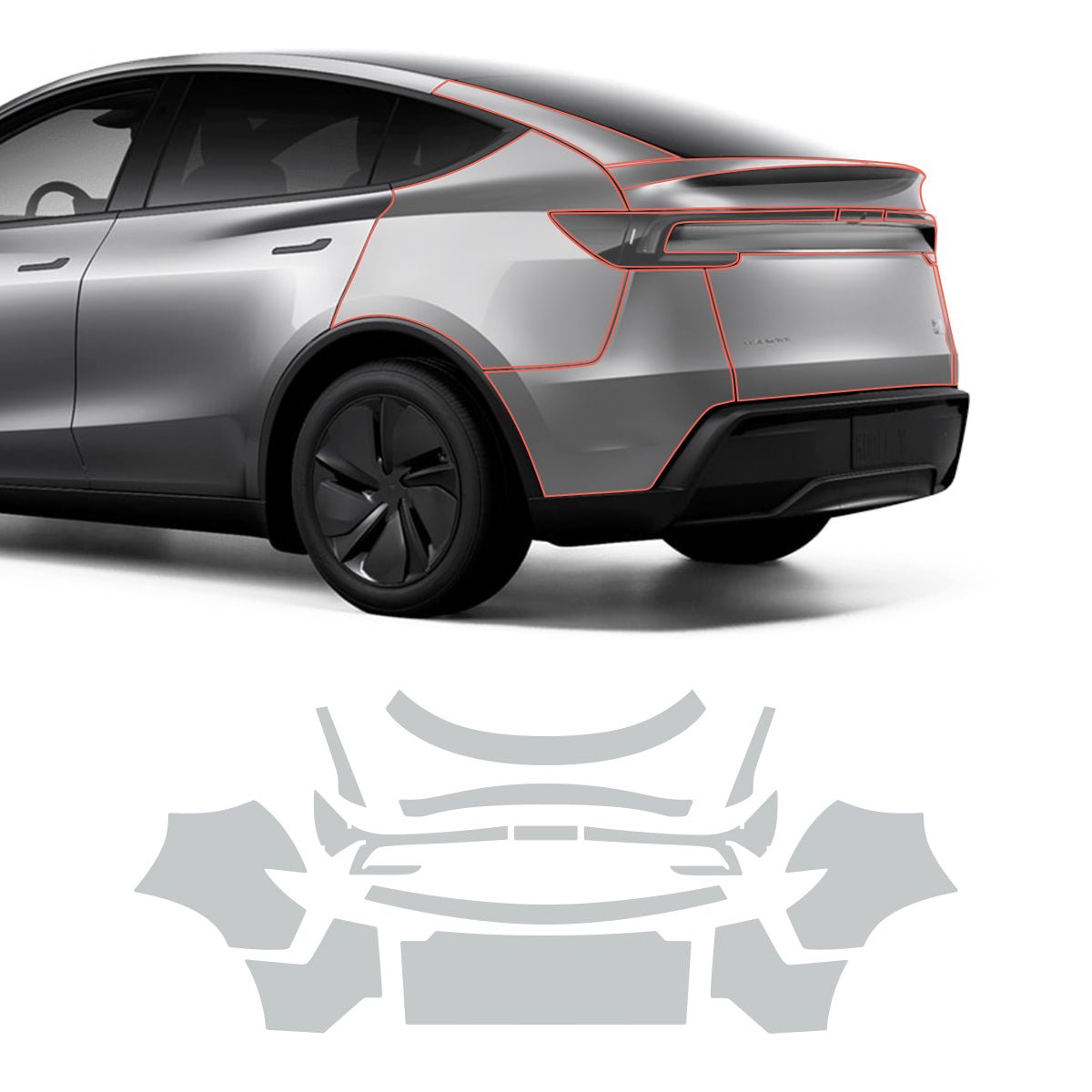 Glossy TPU Invisible Full-Body PPF for Tesla Model Y Juniper 2025+ - T-Launch