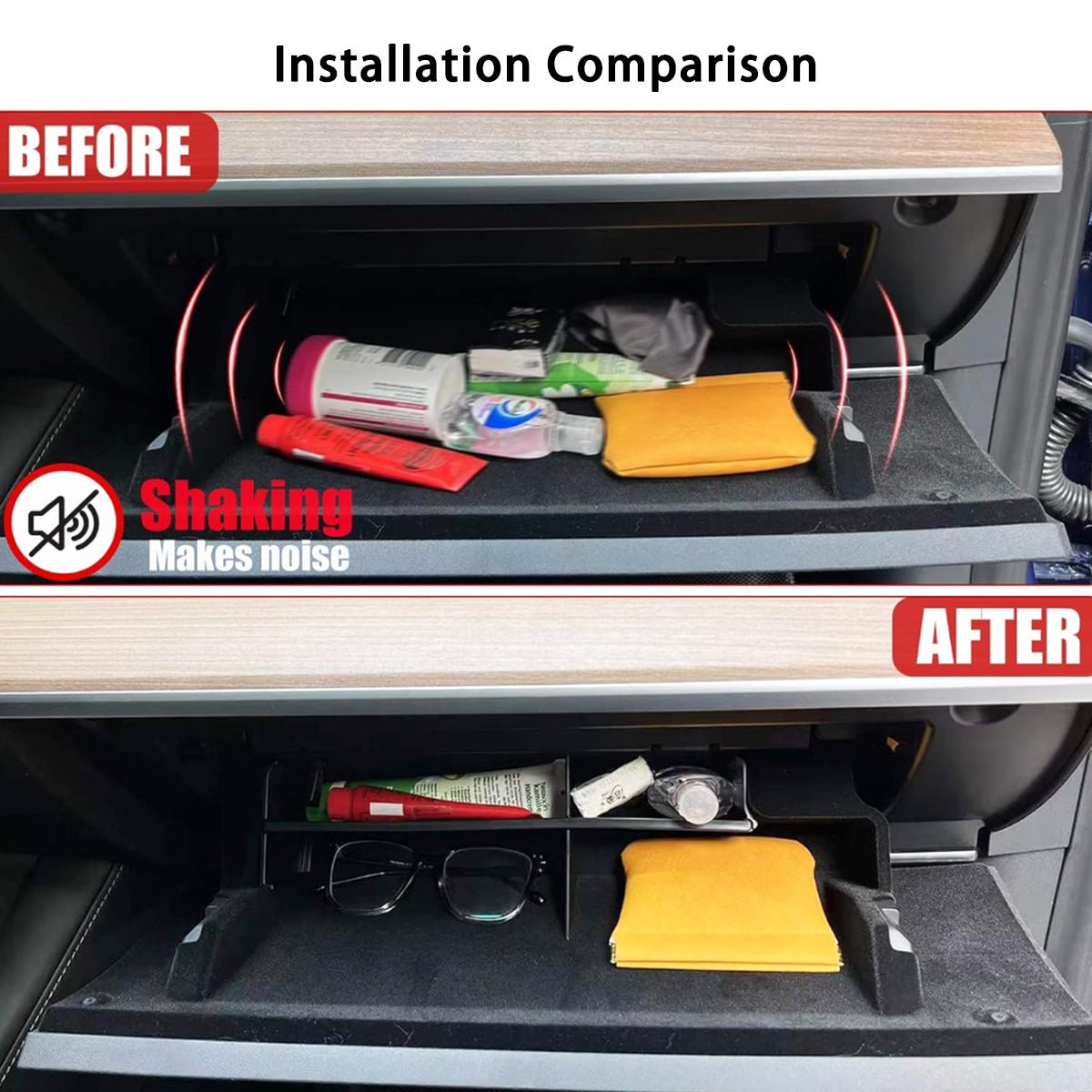 Glove Box Storage for Tesla Model 3 (2017-2023) - T-Launch