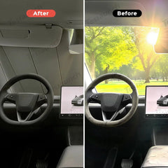 Graphite-Insulated Foldable Front Windshield Sunshade for Tesla Model 3 2017+/ Model Y 2020+ - T-Launch
