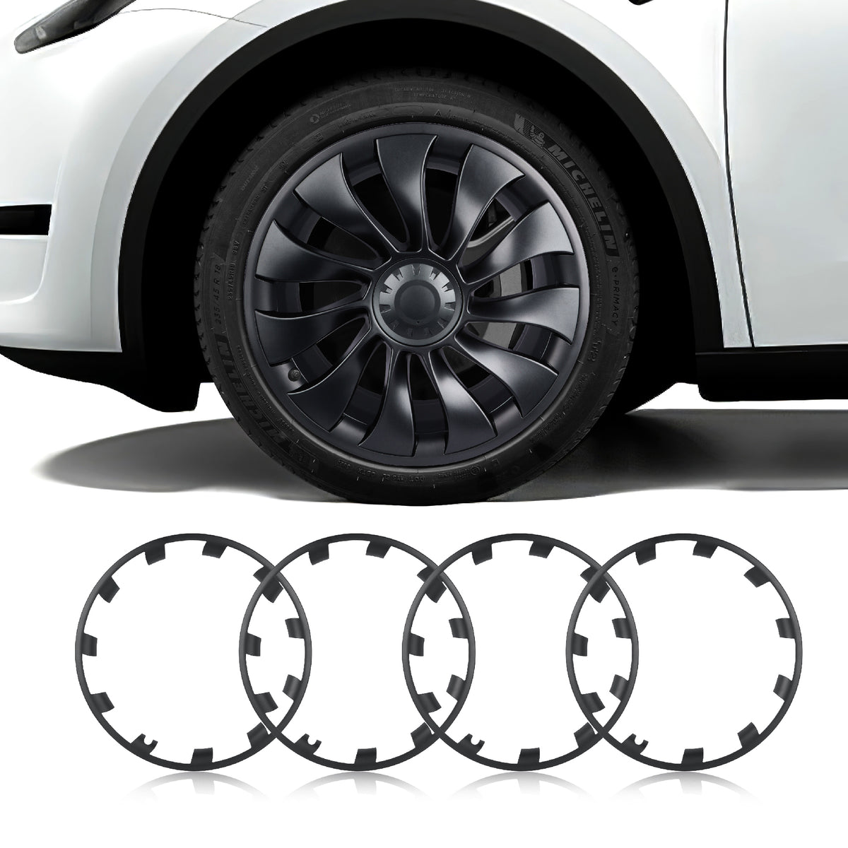 Model Y Rim Protector For 21'' Uberturbine and 20'' Induction Wheel Ultimate Protection Refreshed Wheels(4 Pack)