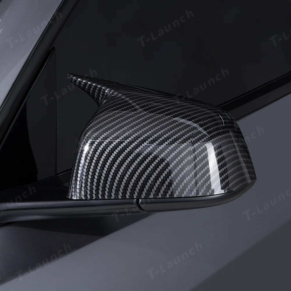 GT-Style Side Mirror Cover Caps for Tesla Model Y Juniper 2025+ - T-Launch