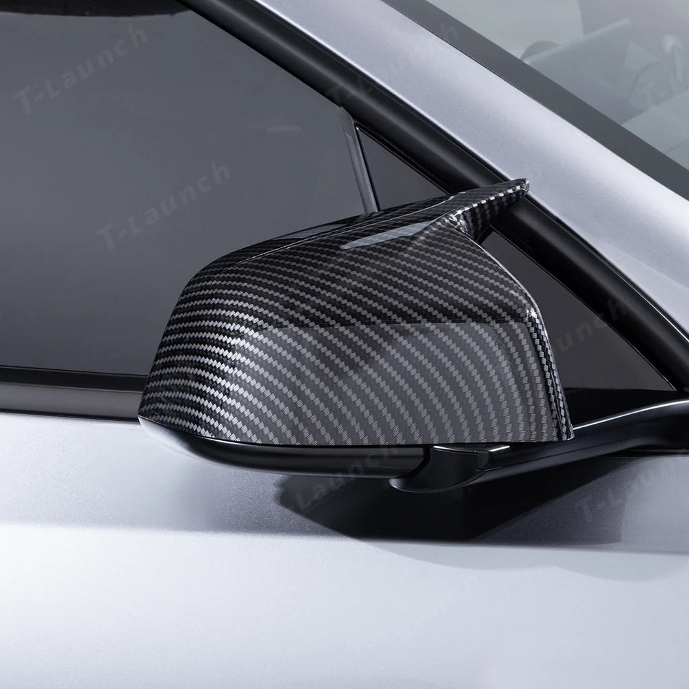 GT-Style Side Mirror Cover Caps for Tesla Model Y Juniper 2025+ - T-Launch