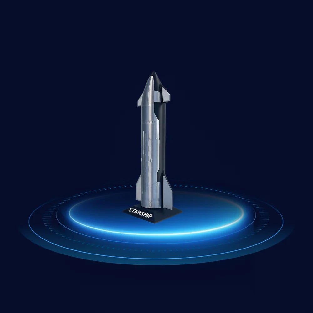 Handcrafted SpaceX Starship B7 Rocket Model Ready-to-Display Collectible - T-Launch