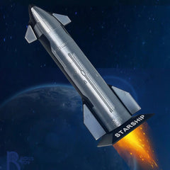 Handcrafted SpaceX Starship B7 Rocket Model Ready-to-Display Collectible - T-Launch
