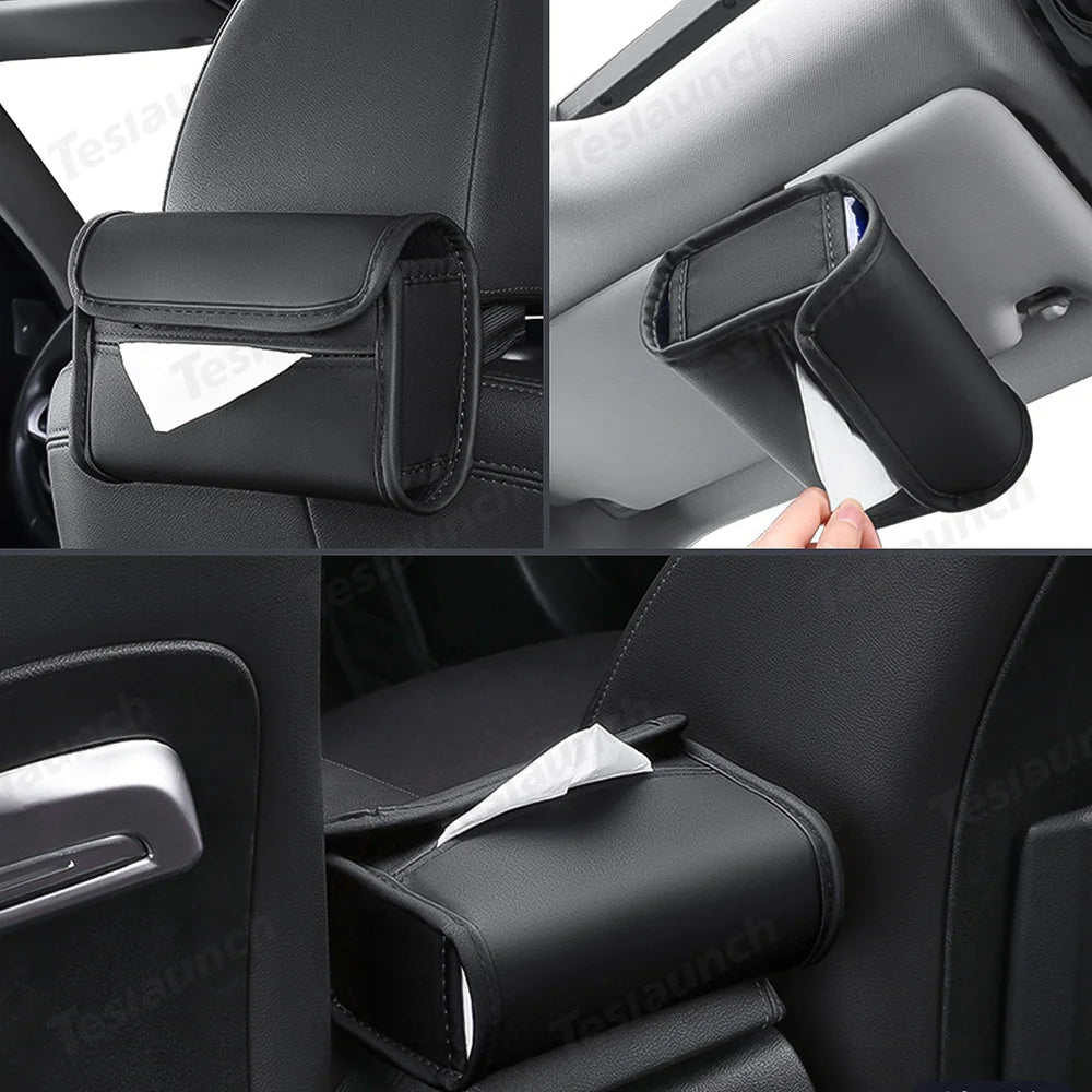 Hanging Car Tissue Box – Universal Fit for All Cars - T-Launch