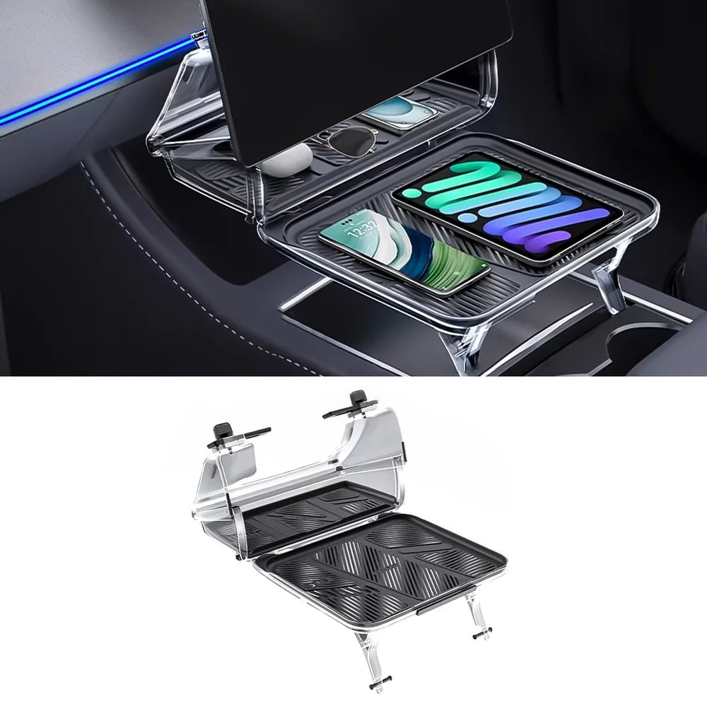 Hidden Central Control Screen Lower Storage Box for Tesla Model 3/Y 2017-2026 - T-Launch