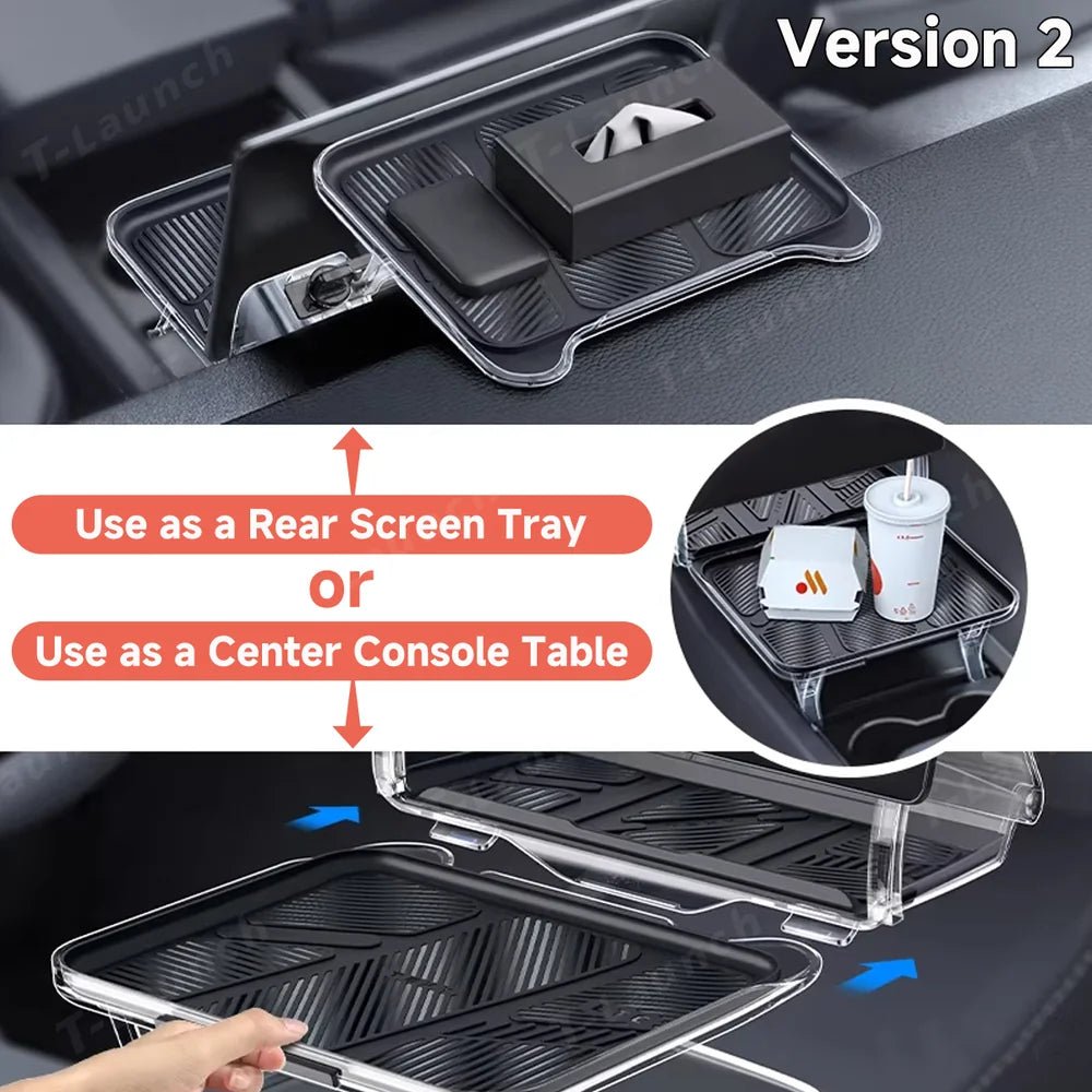 Hidden Central Control Screen Lower Storage Box for Tesla Model 3/Y 2017-2026 - T-Launch