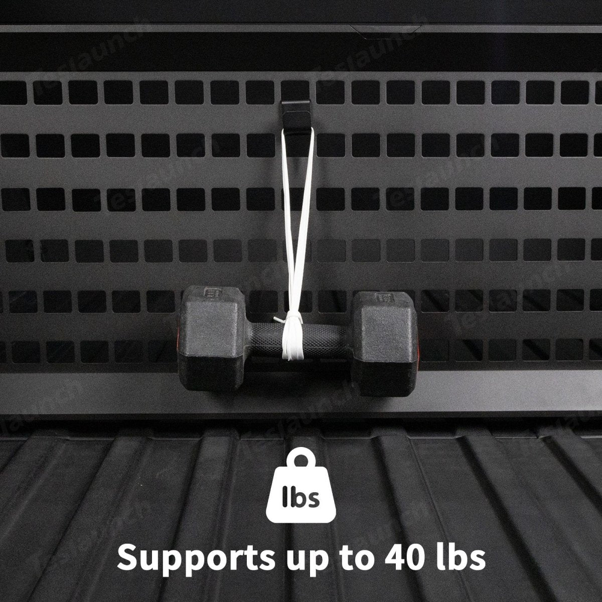 Hooks for MOLLE Panels & Vault Cargo Divider for Cybertruck - T-Launch